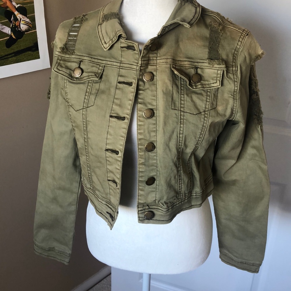 Green Jean Jacket